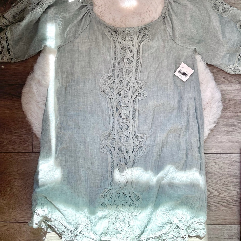 Altar’d State tunic dress in dusty mint small (new with tag) FREE SHIPPING